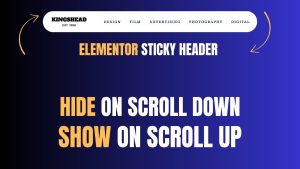 Hide Header on Scroll Down, Show On Scroll Up With Elementor Sticky Headers